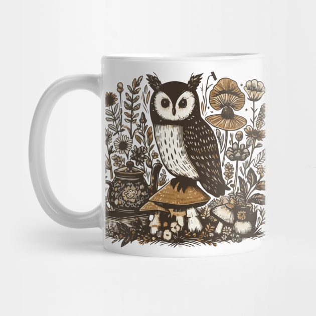 Vintage Cottage Owl by Heartsake